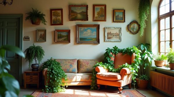 Réaliser une décoration bohème intemporelle avec des plantes grimpantes